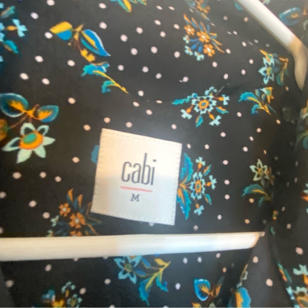 CAbi Black Floral Whimsy Sleeveless Blouse - Picture 6 of 6